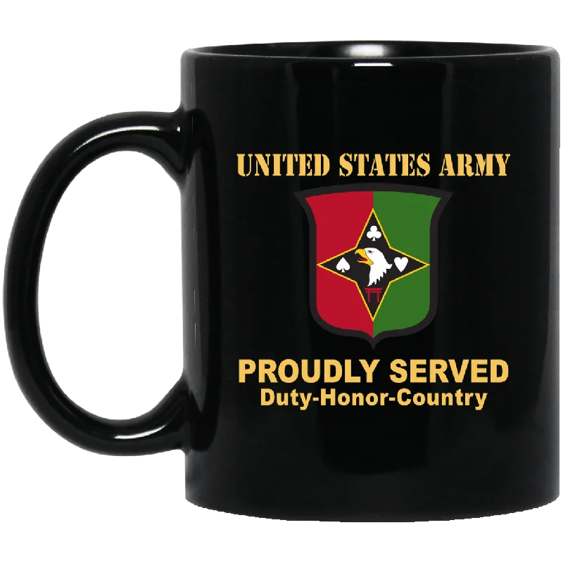 personalized ceramic mugs for gifts-US ARMY 101 SUSTAINMENT BRIGADE- 11 oz - 15 oz Black Mug