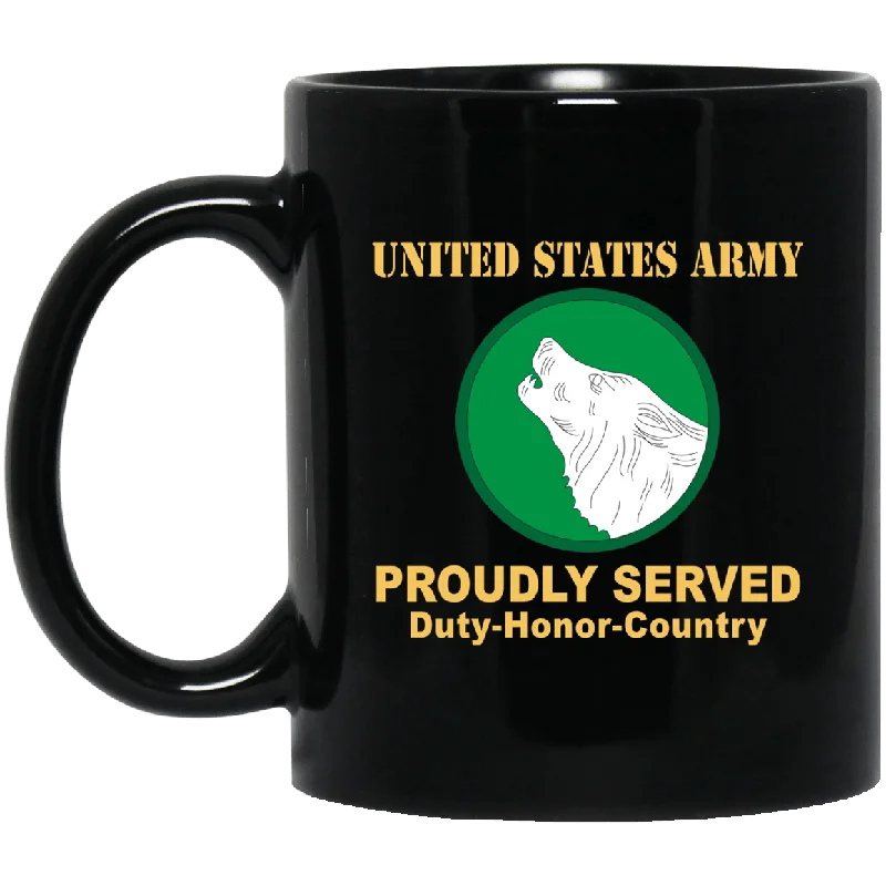 best mugs for winter mornings-US ARMY 104 TRAINING DIVISION- 11 oz - 15 oz Black Mug