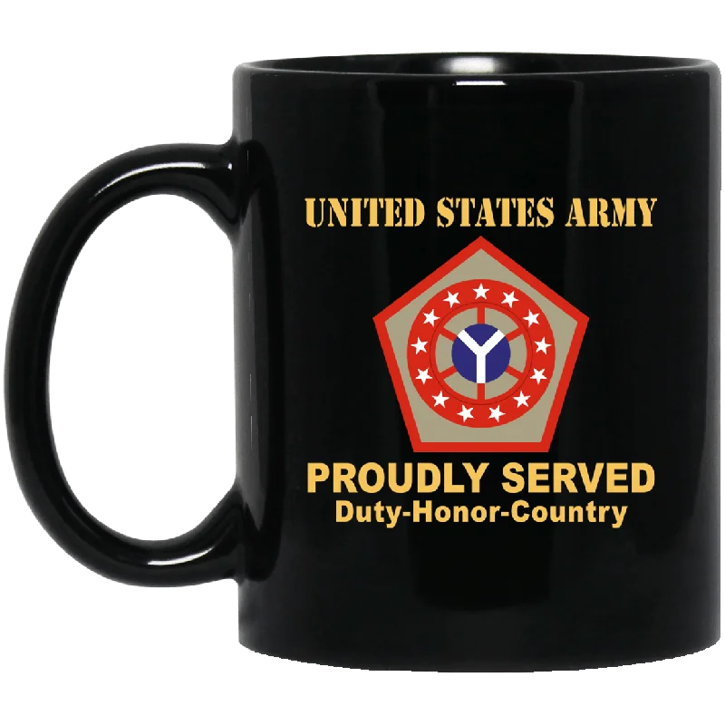 best mugs for home office-US ARMY 108 SUSTAINMENT BRIGADE - 11 oz - 15 oz Black Mug