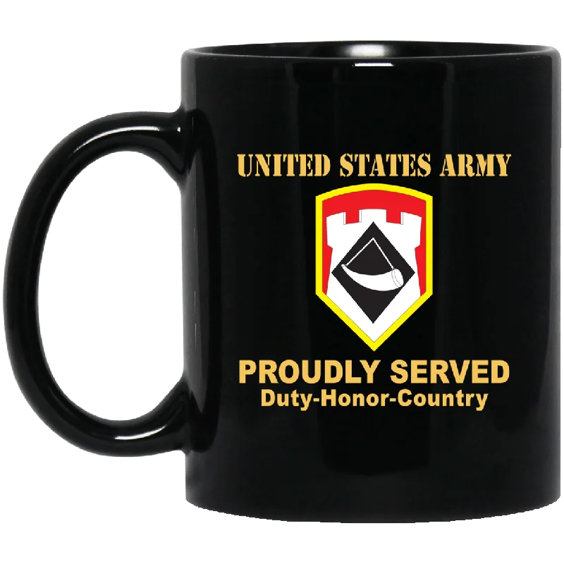 trendy mugs for tea lovers-US ARMY 111TH ENGINEER BRIGADE- 11 oz - 15 oz Black Mug