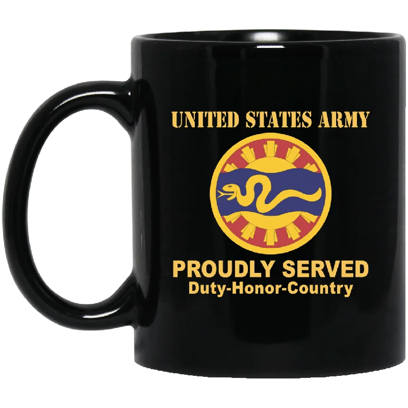 best mugs for tea drinkers-US ARMY 116TH CAVALRY BRIGADE- 11 oz - 15 oz Black Mug