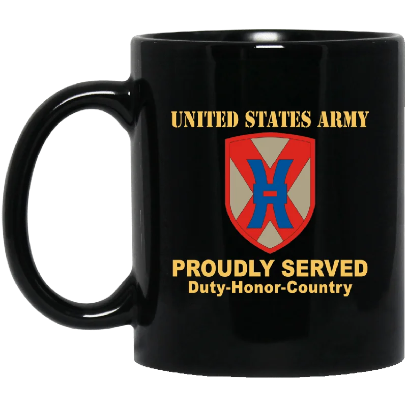 elegant porcelain mugs-US ARMY 135TH SUSTAINMENT COMMAND- 11 oz - 15 oz Black Mug