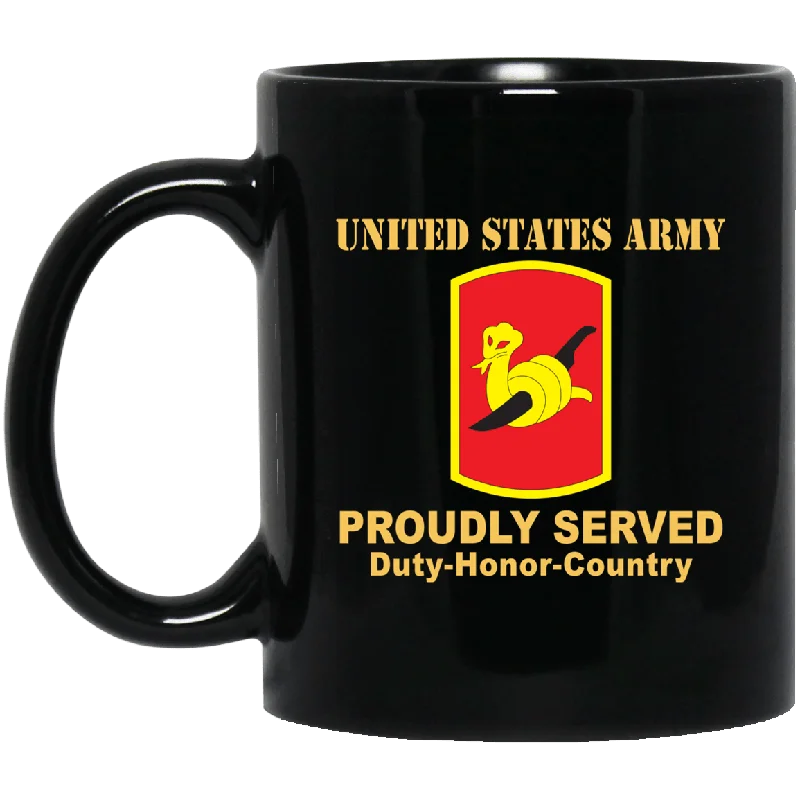 trendy mugs for parties-US ARMY 153RD FIELD ARTILLERY BRIGADE- 11 oz - 15 oz Black Mug