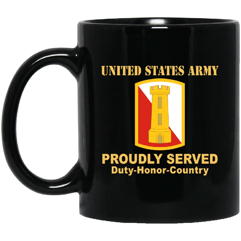 mugs for hot drinks on the go-US ARMY 168TH ENGINEER BRIGADE- 11 oz - 15 oz Black Mug