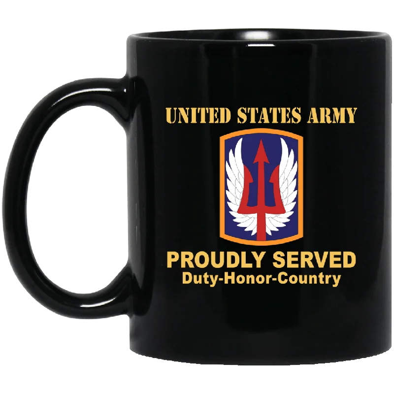 colorful tea mugs for kitchen-US ARMY 185TH THEATER AVIATION BRIGADE- 11 oz - 15 oz Black Mug