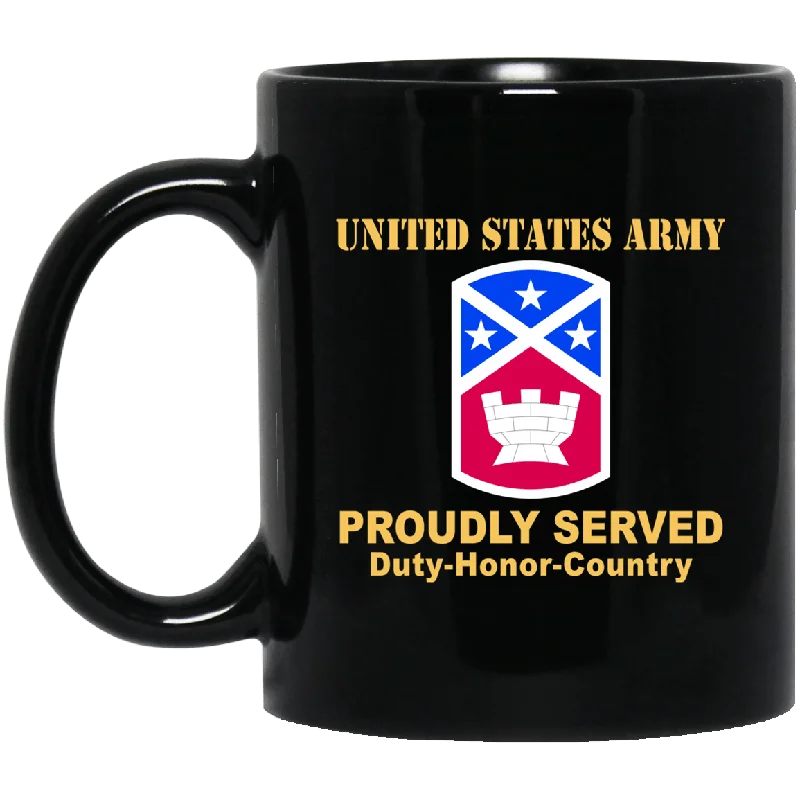 sustainable coffee mugs-US ARMY 194TH ENGINEER BRIGADE - 11 oz - 15 oz Black Mug