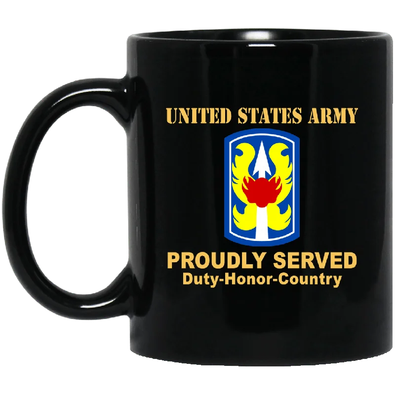 quirky coffee mugs-US ARMY 199TH INFANTRY BRIGADE - 11 oz - 15 oz Black Mug