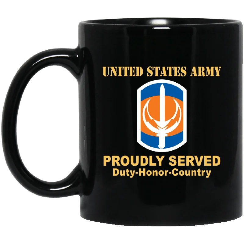 mugs for coffee lovers with funny quotes-US ARMY 228 SIGNAL BRIGADE- 11 oz - 15 oz Black Mug