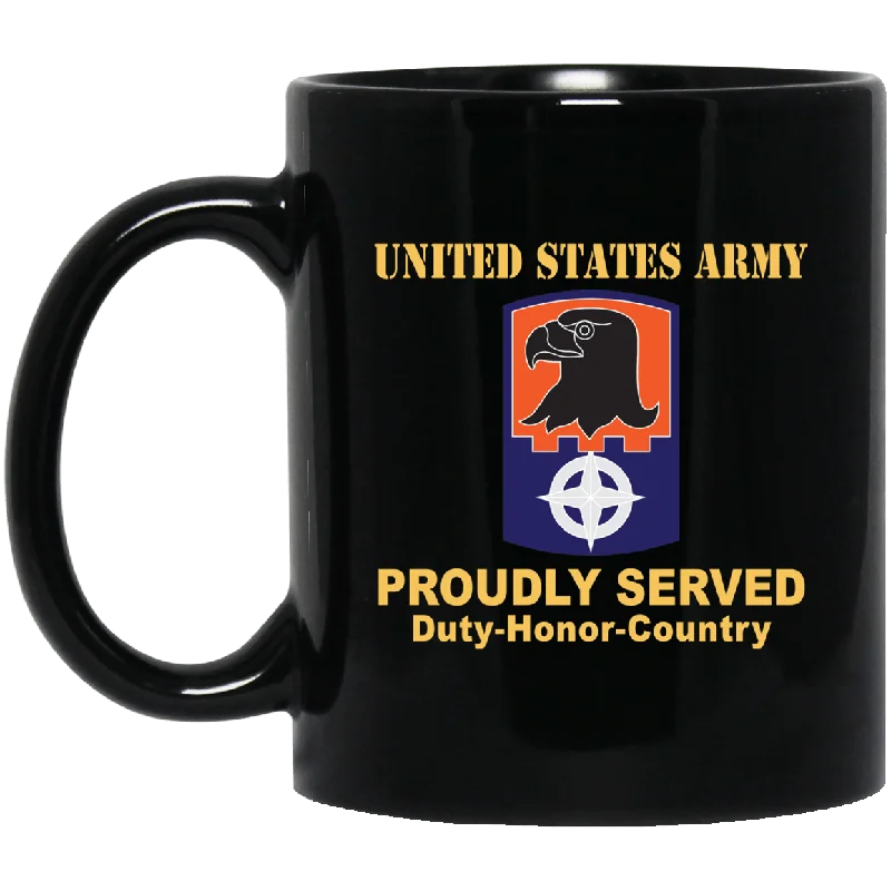 unique coffee mugs for men-US ARMY 244TH AVIATION BRIGADE- 11 oz - 15 oz Black Mug