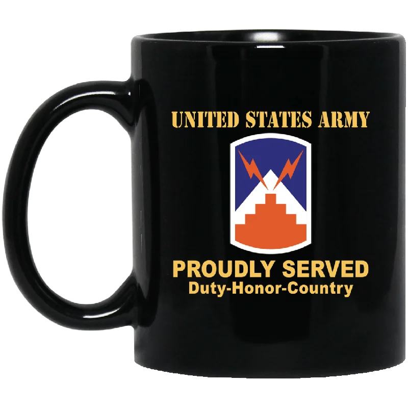 large coffee mugs for coffee addicts-US ARMY 7TH SIGNAL BRIGADE- 11 oz - 15 oz Black Mug