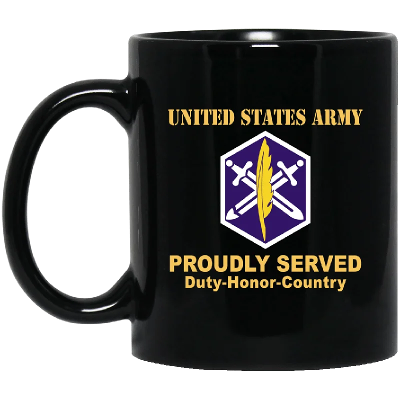 coffee mugs for couples-US ARMY 85TH CIVIL AFFAIRS BRIGADE - 11 oz - 15 oz Black Mug