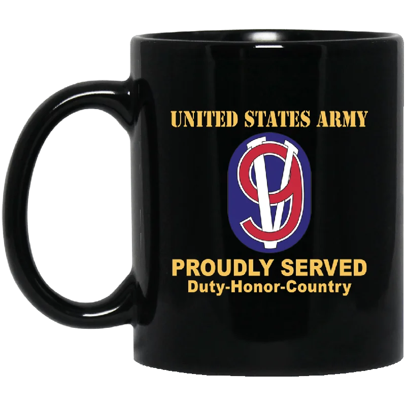 modern tea mugs for gifts-US ARMY 95 TRAINING DIVISION USAR - 11 oz - 15 oz Black Mug