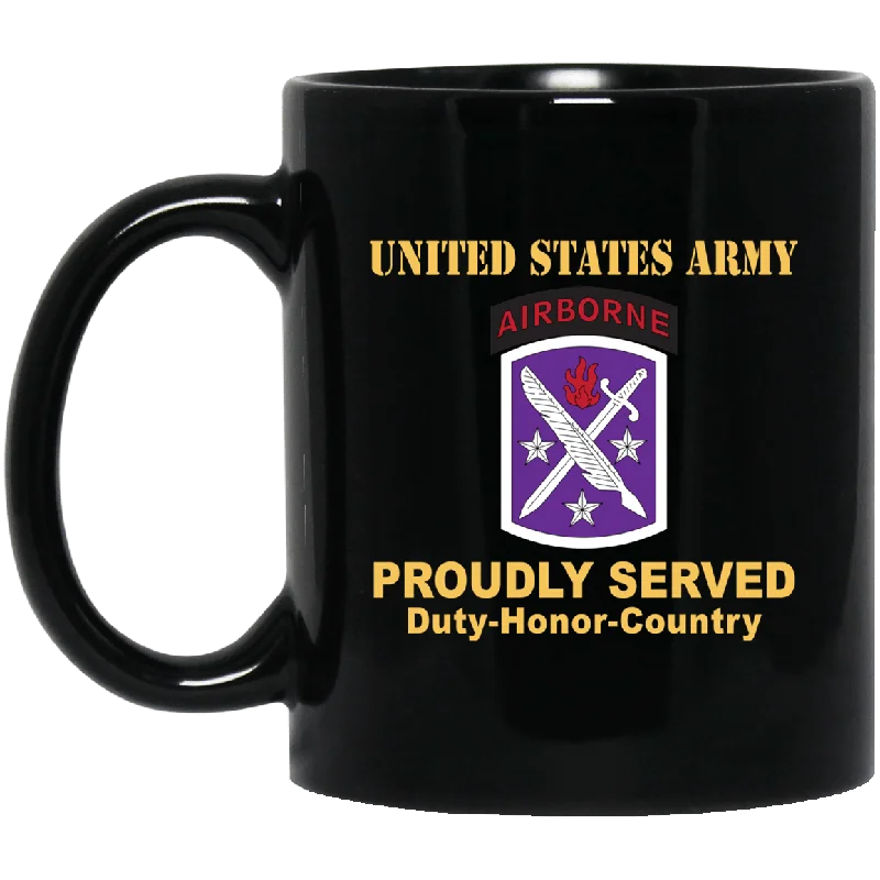 simple coffee mugs for kitchen-US ARMY 95TH CIVIL AFFAIRS BRIGADE - 11 oz - 15 oz Black Mug