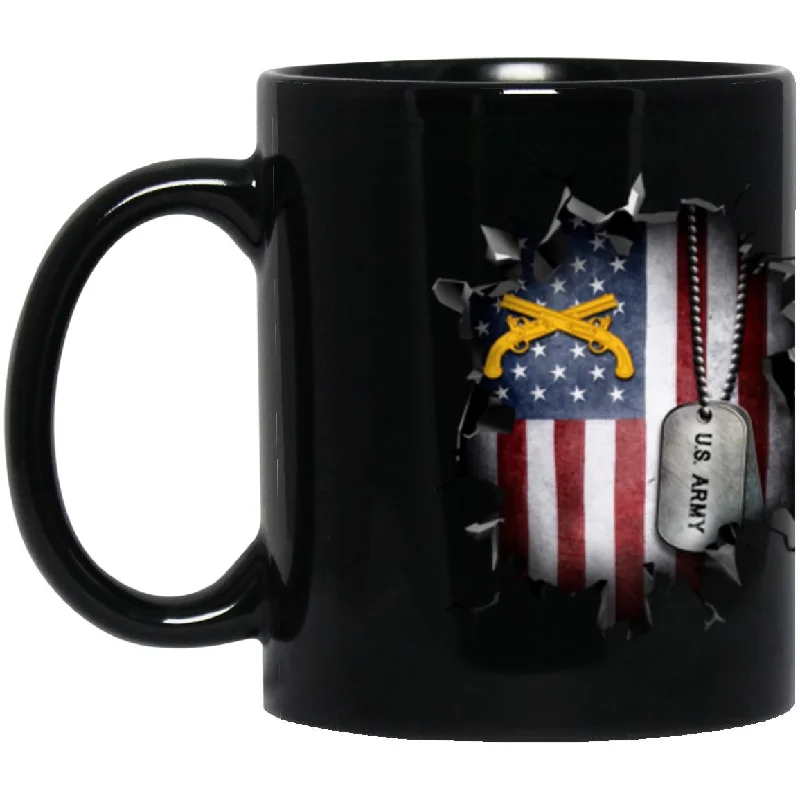 cute coffee mugs for couples-US Army Military Police Corps 3D Break Effect 11oz - 15oz Black Mug