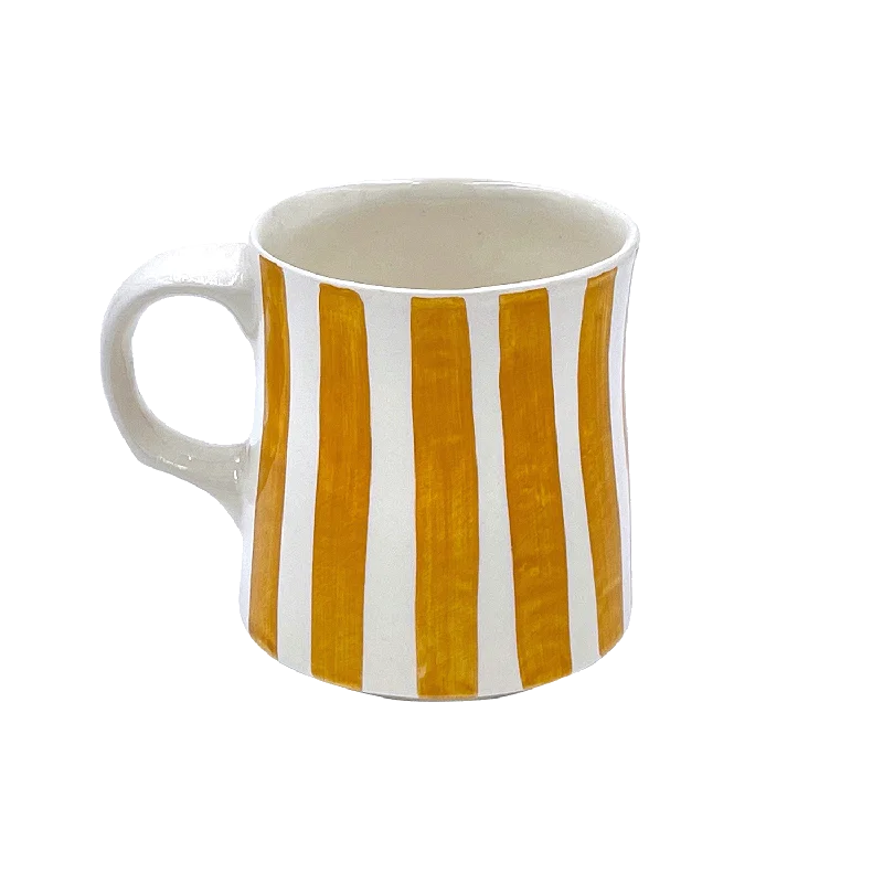 funny mugs for coworkers-Yellow Stripes Mug