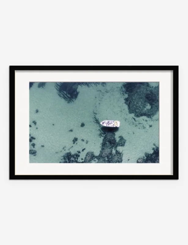 digital art prints for home-Aerial Ocean Bliss Photography Print by Ingrid Beddoes