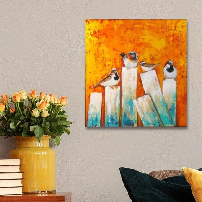 minimalist photo wall art-Birds Oil Painting