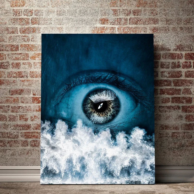 artistic wall paintings for home-Blue Eye