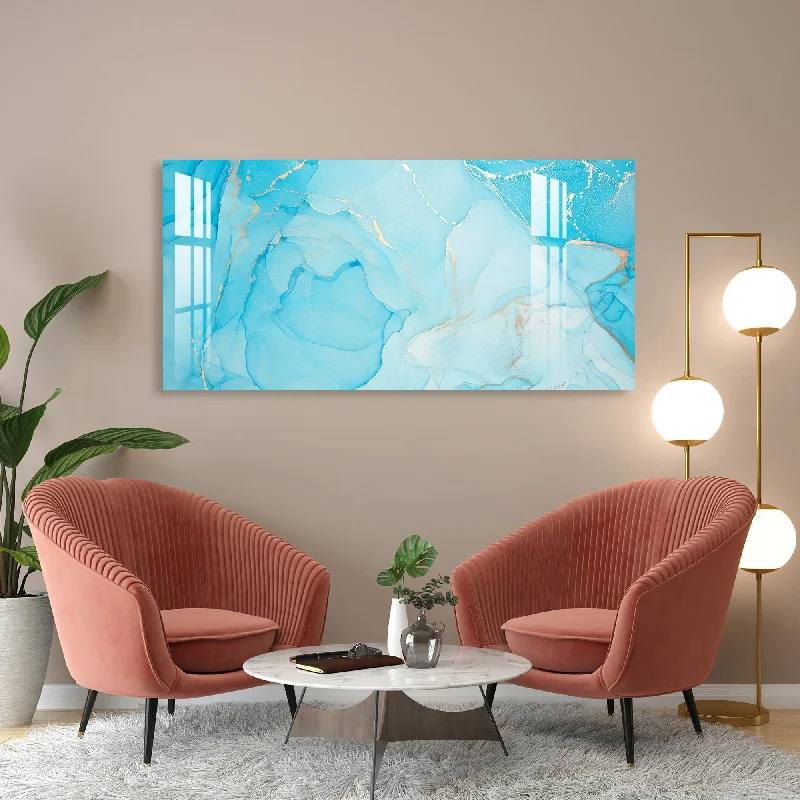 wall art for kitchen-Blue Lagoon Acrylic Wall Art