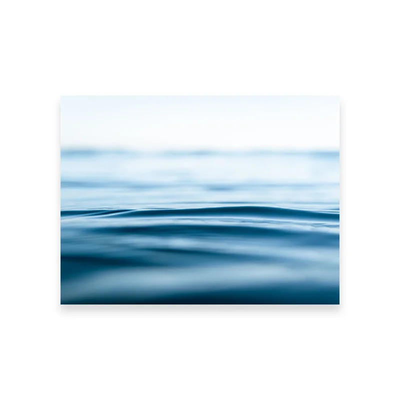 tropical leaf wall prints-Blue Ocean