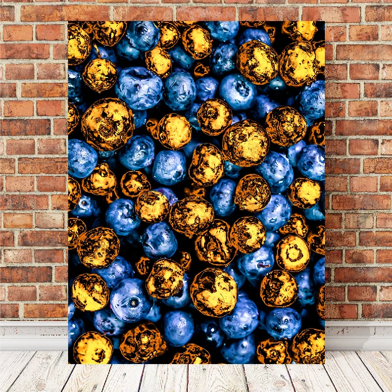 classic wall decor paintings-Blueberries