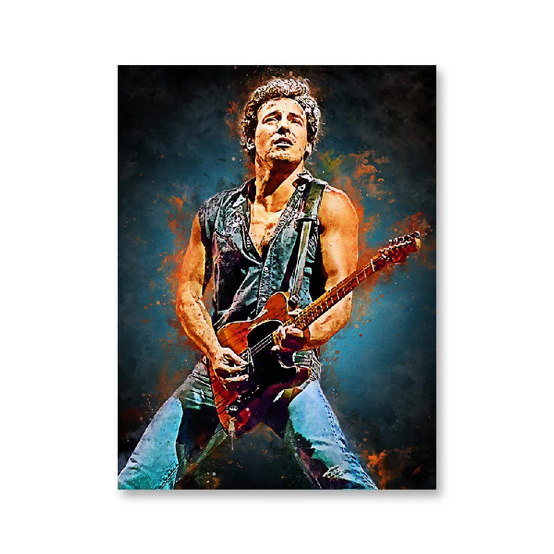 digital nature art prints-Bruce Springsteen Young