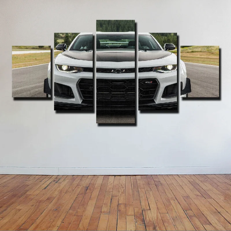 contemporary framed wall art-Camaro ZL1 Canvas Set