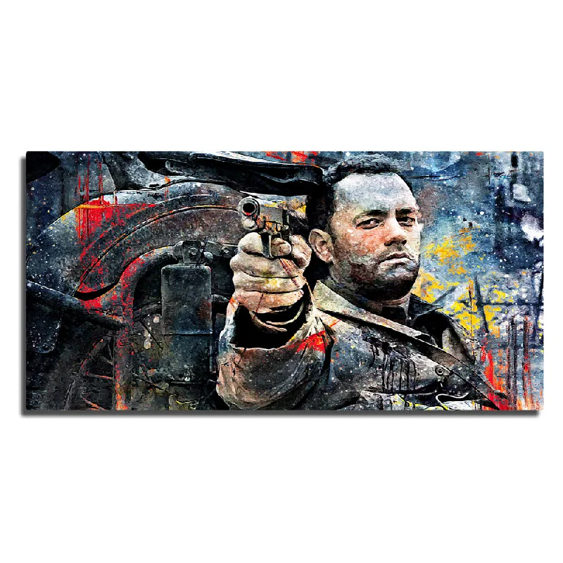 black and white canvas prints-Captain Miller Panoramic