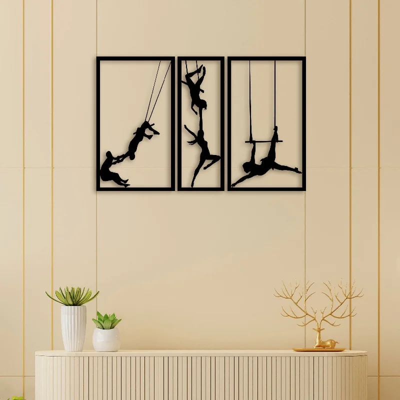 contemporary framed wall art-Circus Metal Wall Art