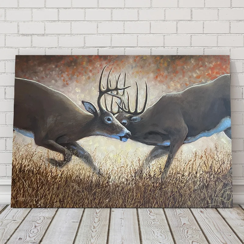 contemporary home decor art-Clashing Elk