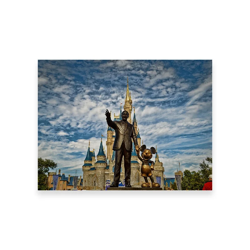 retro style wall posters-Disney World's Magic Kingdom