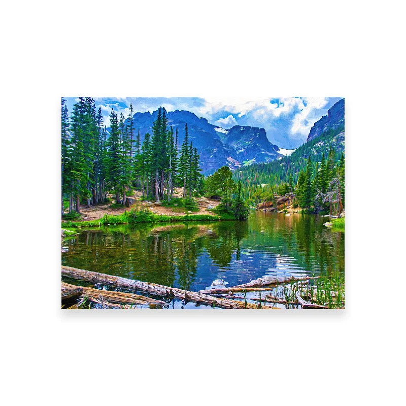 modern framed art for office-Dream Lake