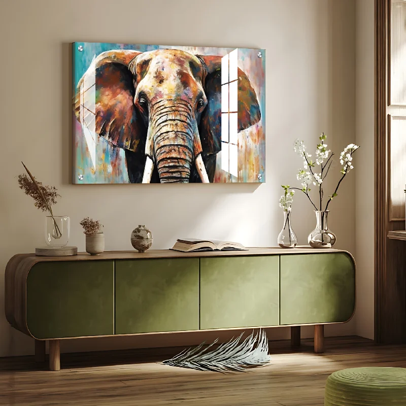 urban wall prints-Elephant Luxury Wall Art Vastu Painting