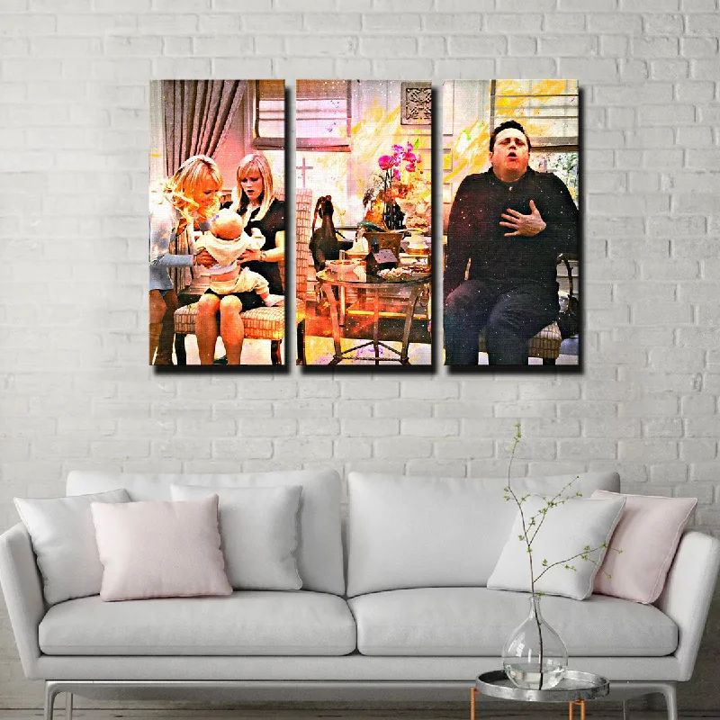 watercolor wall art-Four Christmases Canvas Set