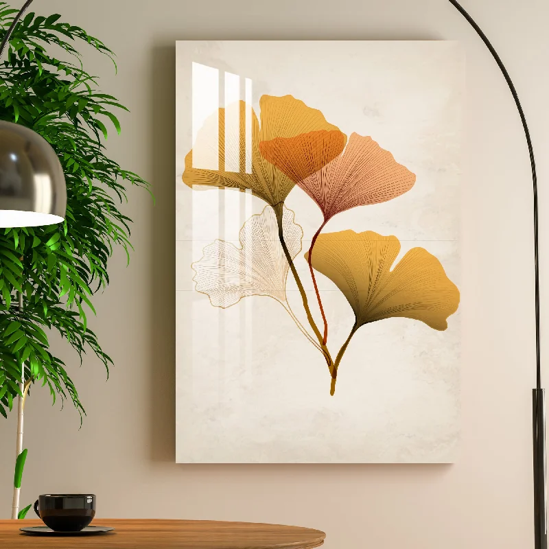 minimalist framed art prints-Four Flowers Acrylic Wall Art