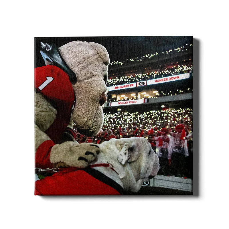 natural scenery canvas art-Georgia Bulldogs - It's 4th Quarter