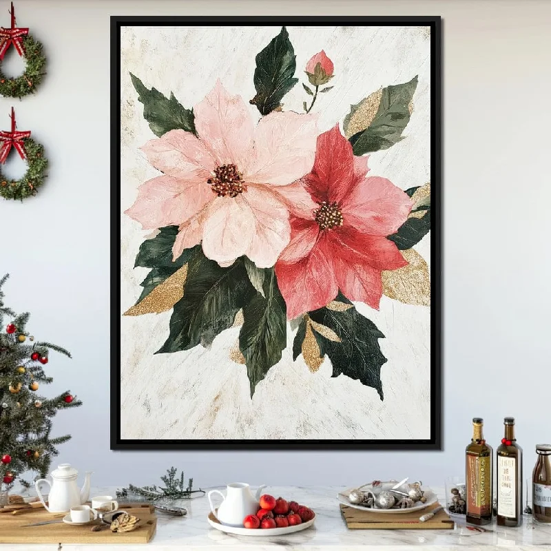 animal wall art-Holiday Blossoms