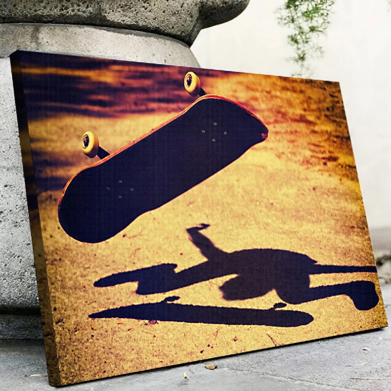 black and white photography art-Kickflip Canvas Set