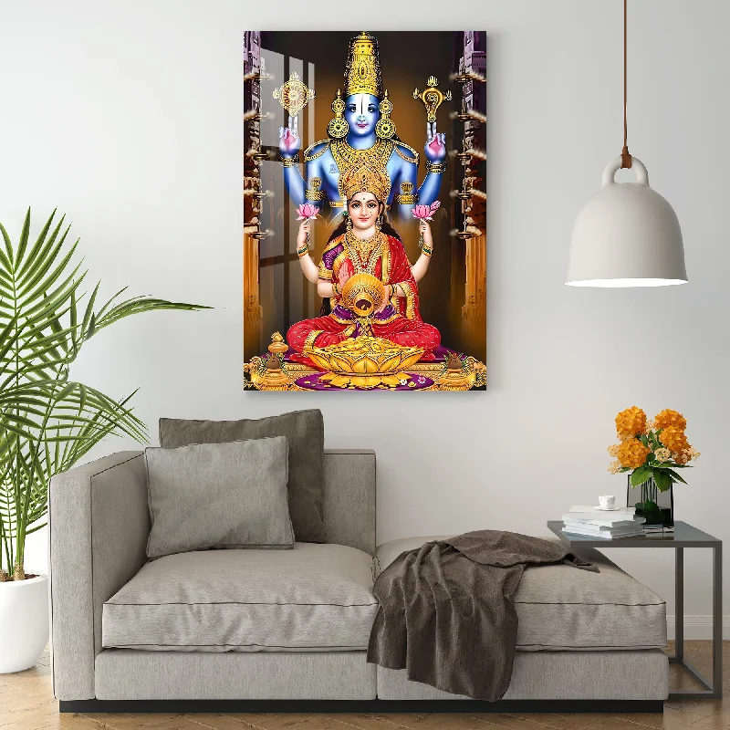 colorful abstract paintings-Lord Venkateswara Swamy Acrylic Wall Art