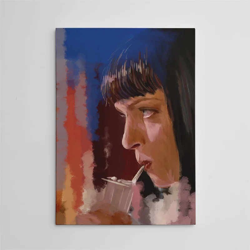 contemporary art prints for office-Mia And The Milkshake