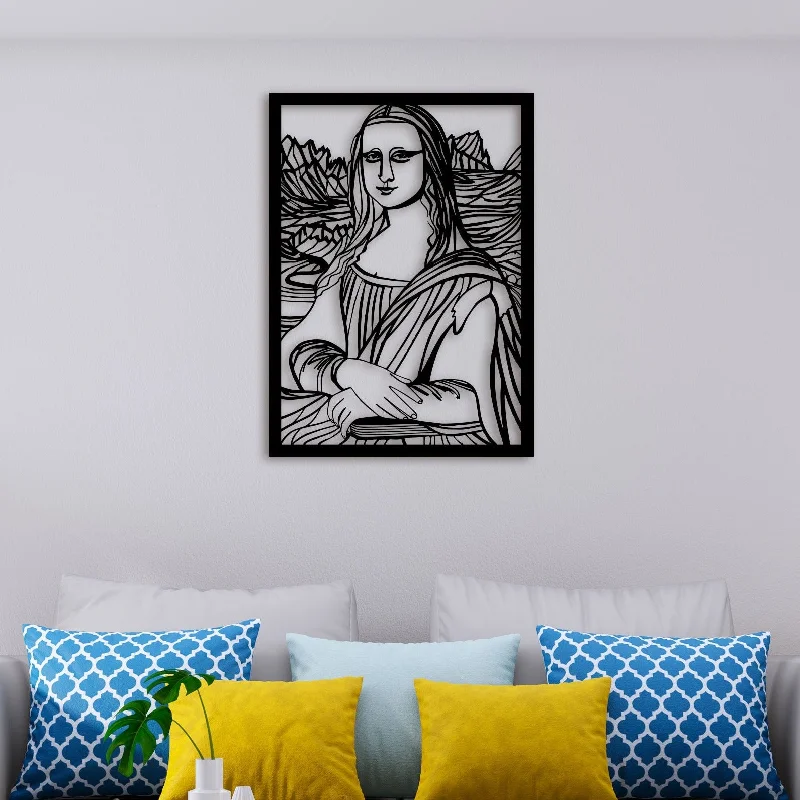 modern coastal wall decor-Monalisa Metal Wall Art