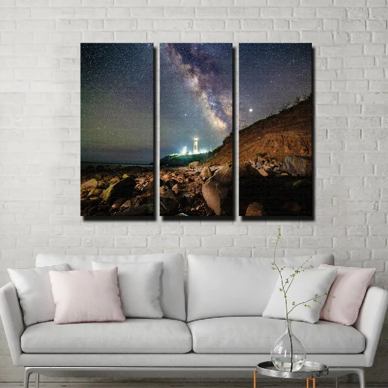 geometric patterns canvas art-Montauk Landscape Canvas Set