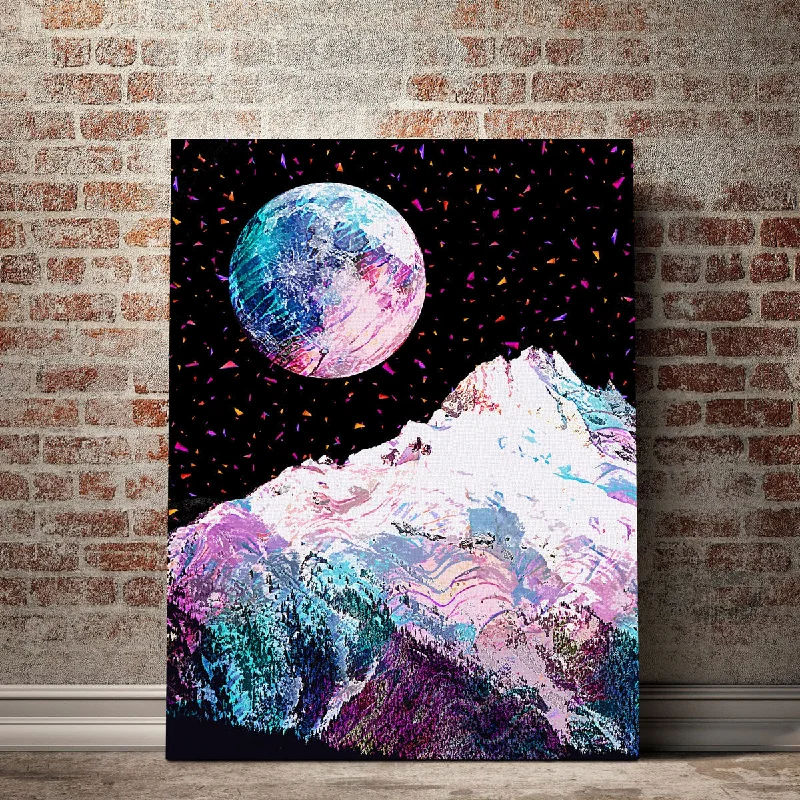 retro canvas wall art-Moonscape 17