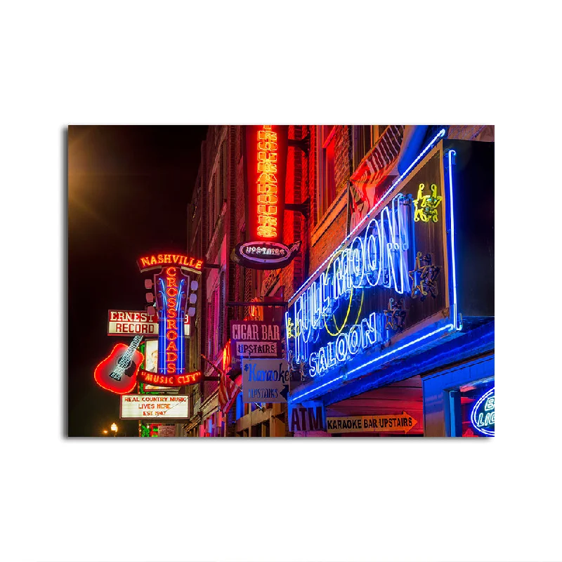 canvas paintings for office decor-Nashville Music Row