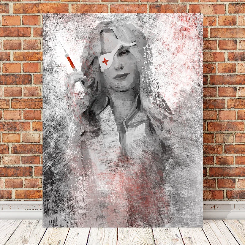 contemporary framed wall art-Nurse