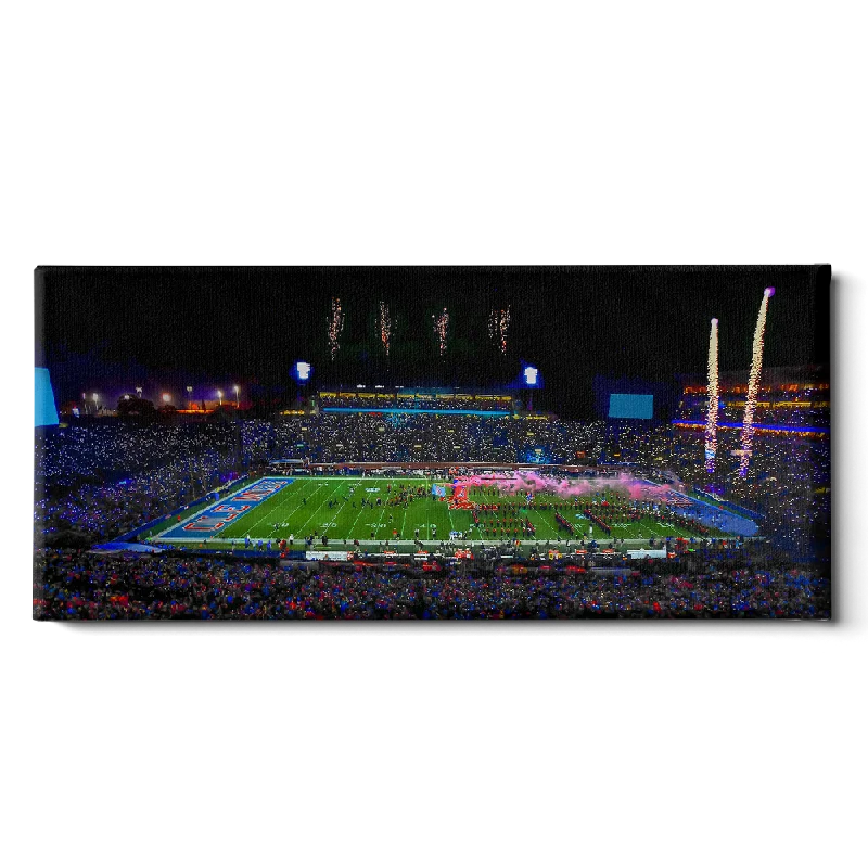 contemporary painting decor-Ole Miss Rebels - Ole Miss Light Show Panoramic