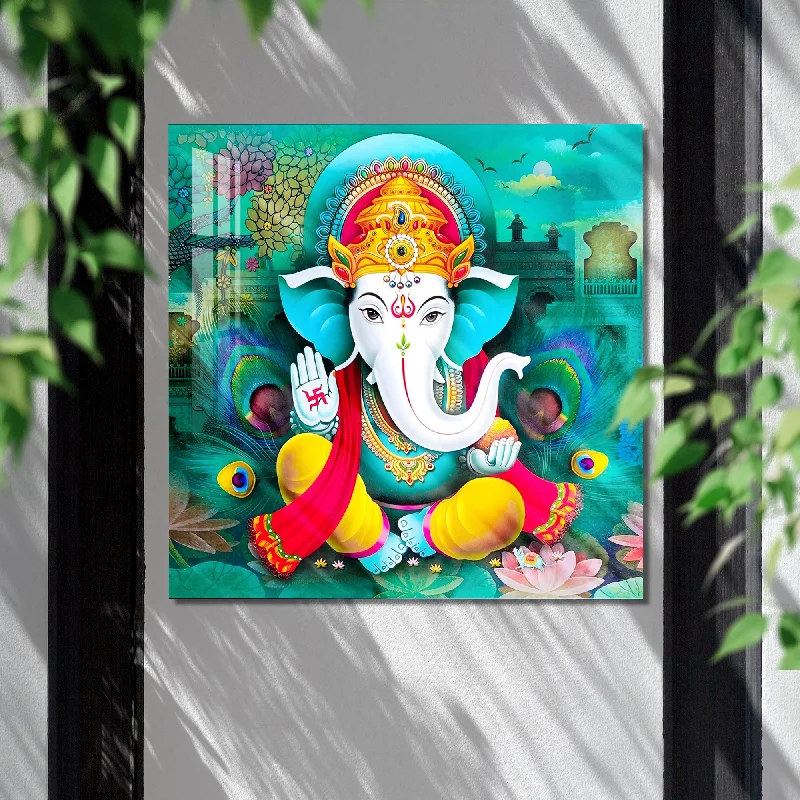 scenic wall art decor-Om Ganesha Acrylic Wall Art