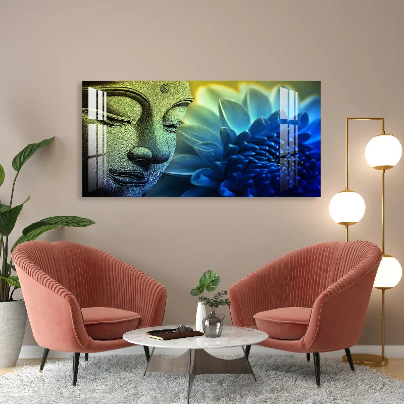 modern canvas wall prints-Peaceful Buddha Acrylic Wall Art