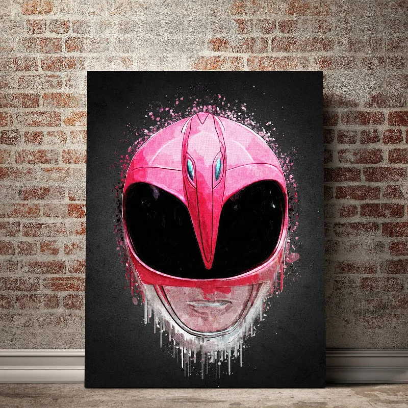 abstract landscape canvas art-Pink Ranger  Portrait