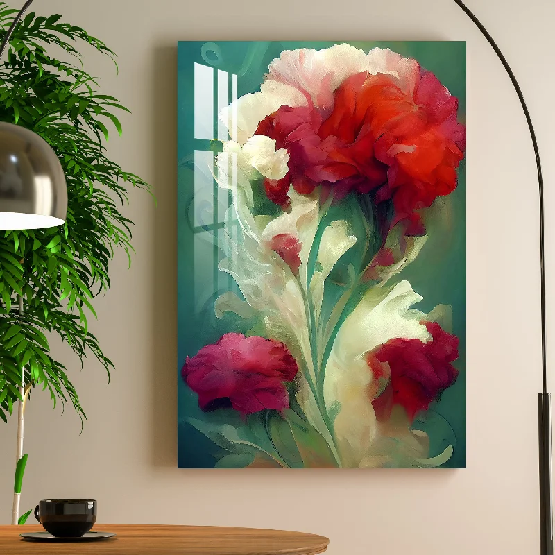 retro style wall posters-Poetic Flowers Acrylic Wall Art